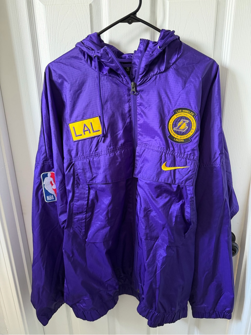 Nike Los Angeles Lakers Purple Windbreaker Jacket
